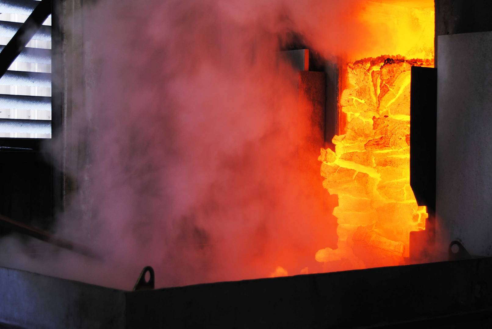 Discharging Coke from Oven