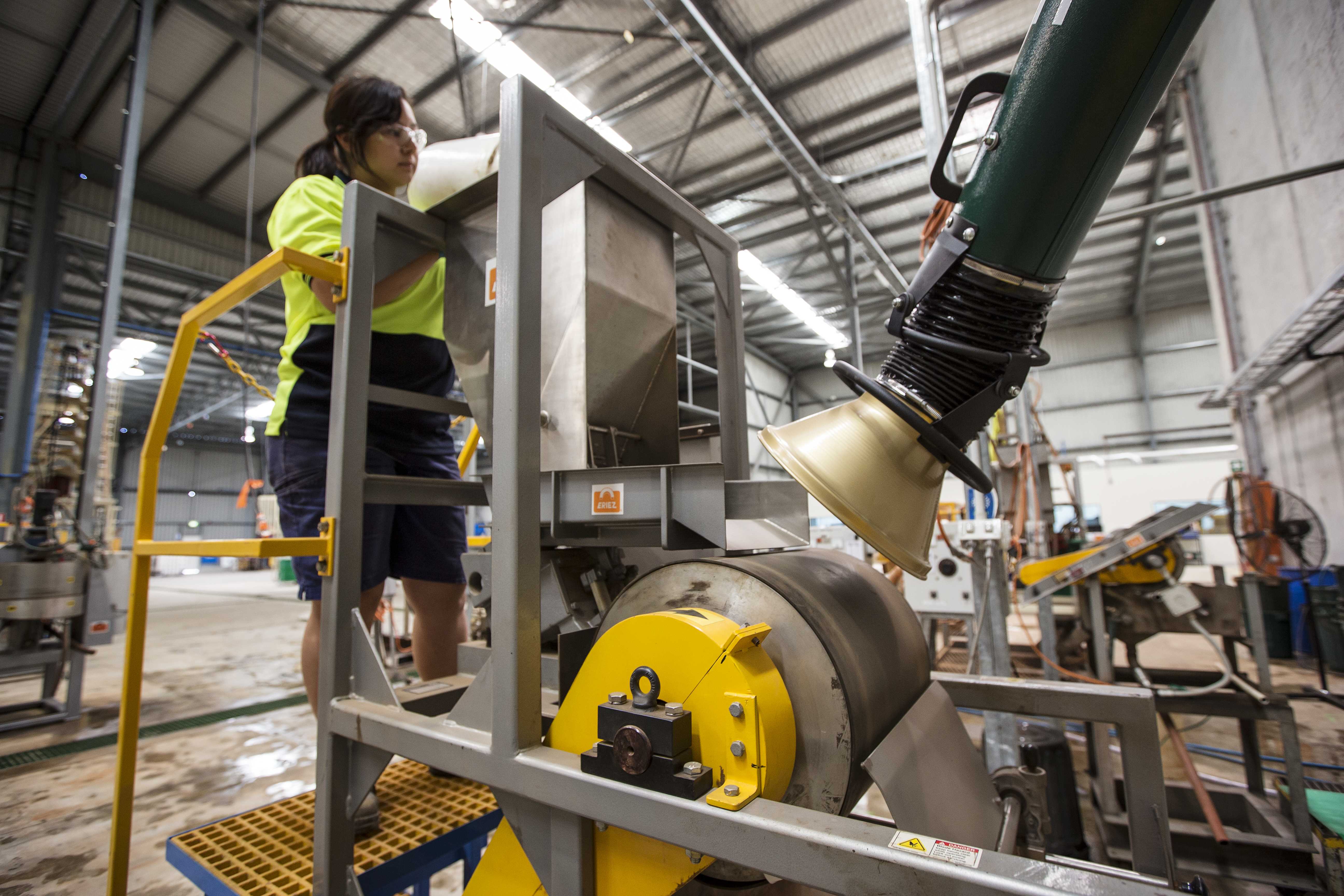 Separação magnética seca