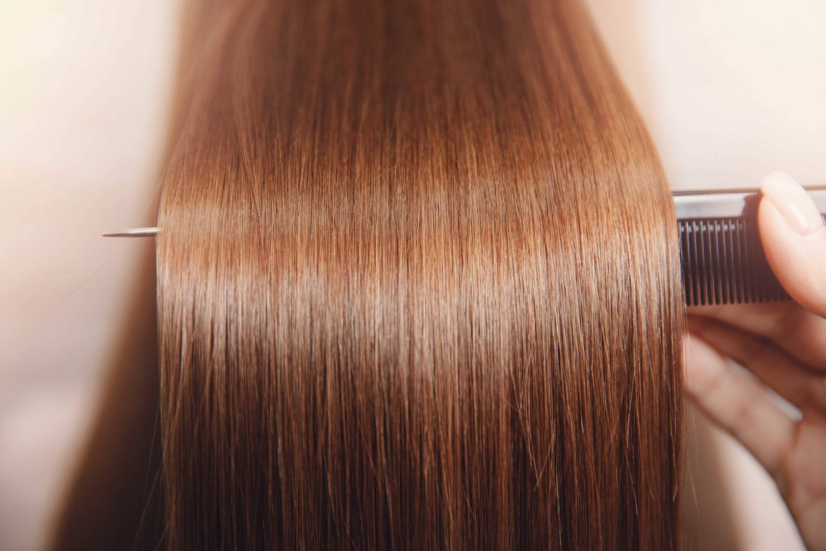 shiny hair