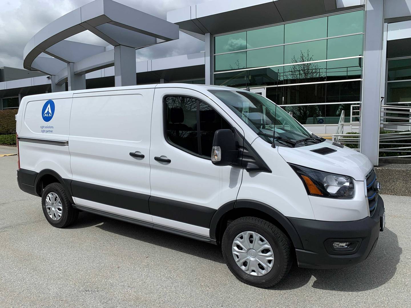 ALS electric van offering courier services