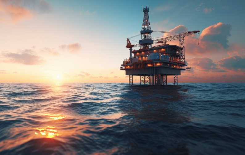 Plataforma de Petróleo no mar