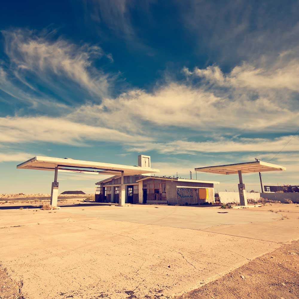 Abandoned gas station