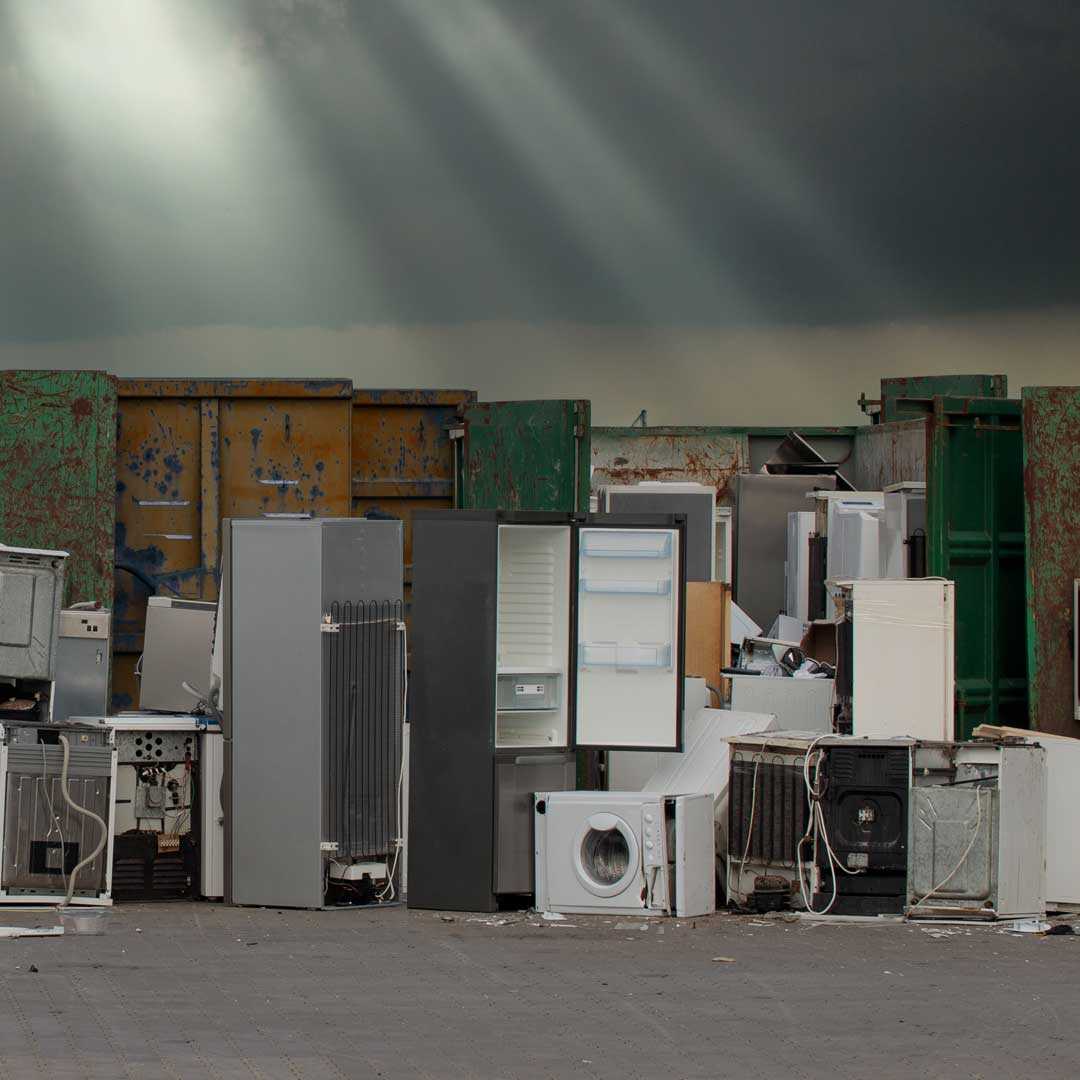 Image old electrical appliances and whitegoods