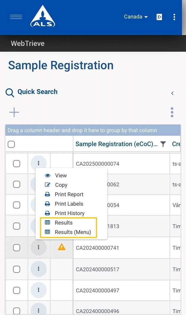 Figure 2. Sample Registration Module