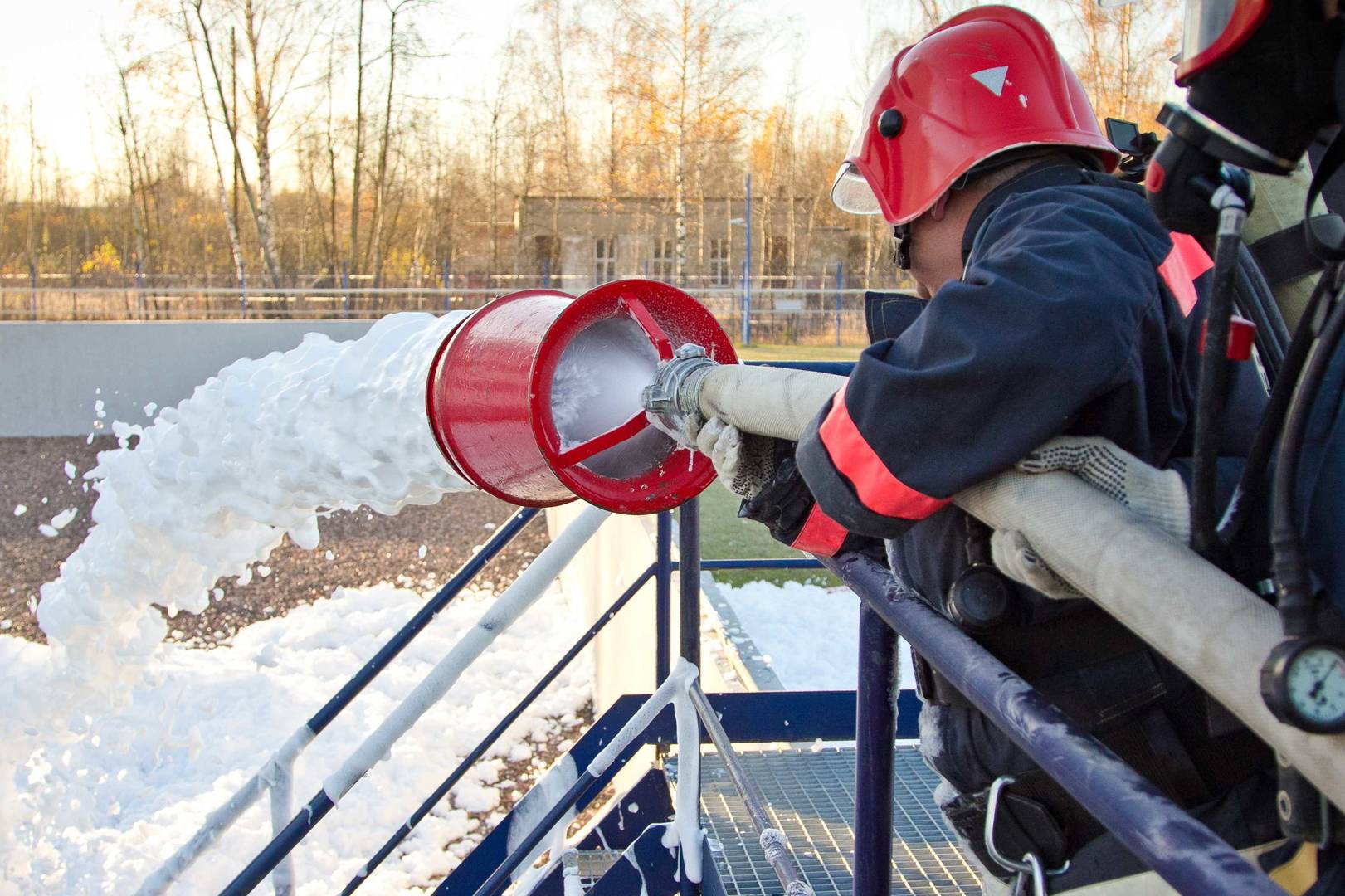 firefighter large image pfas foam