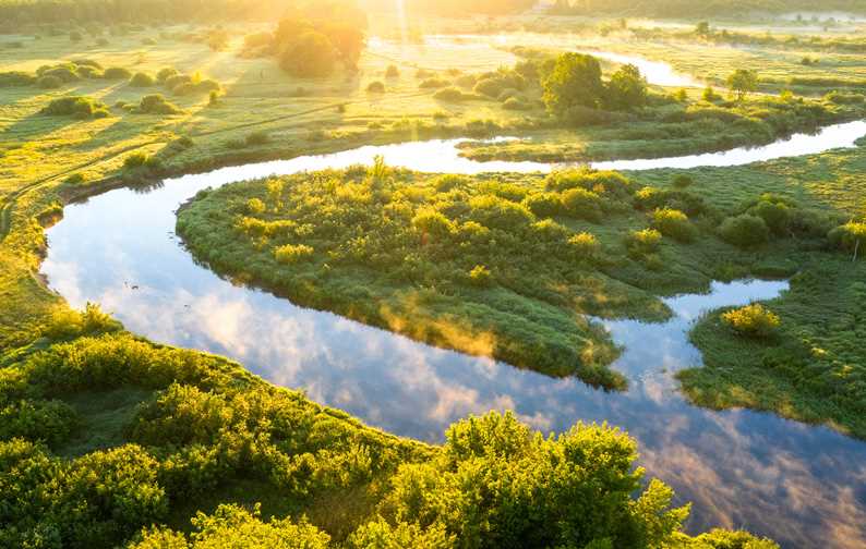 Environment with river