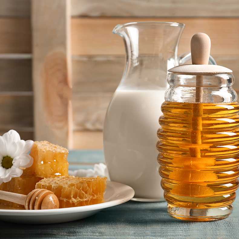 Honey and dairy products Honey and dairy products