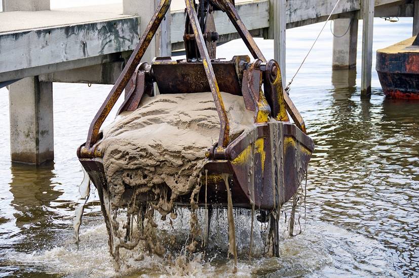 Port dredging