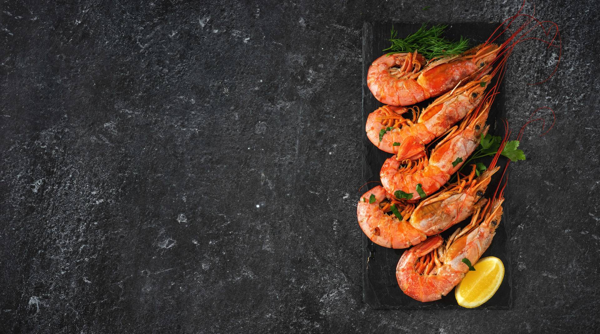shrimp on a platter