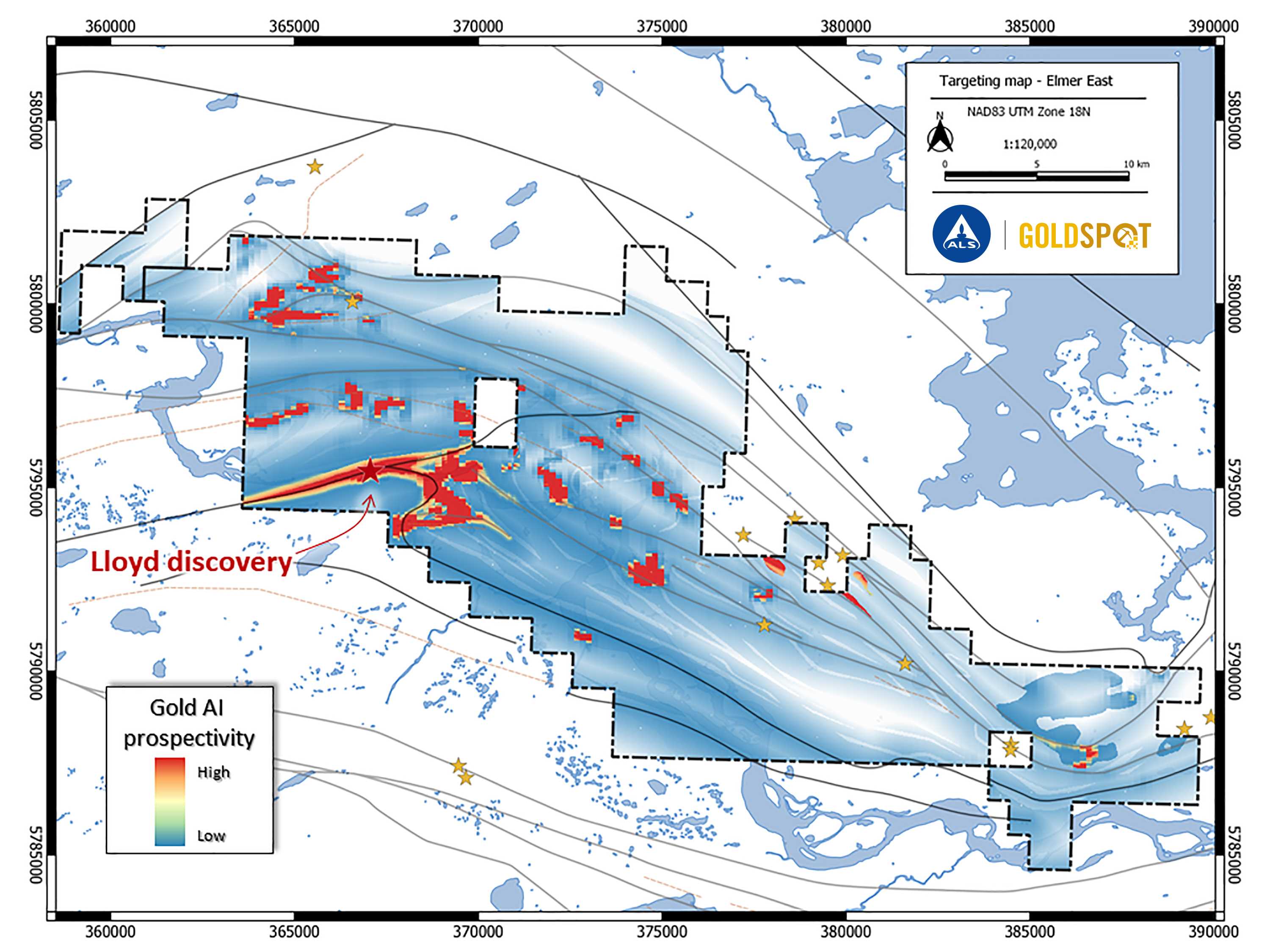 Mapa de direcionamento - ALS GoldSpot