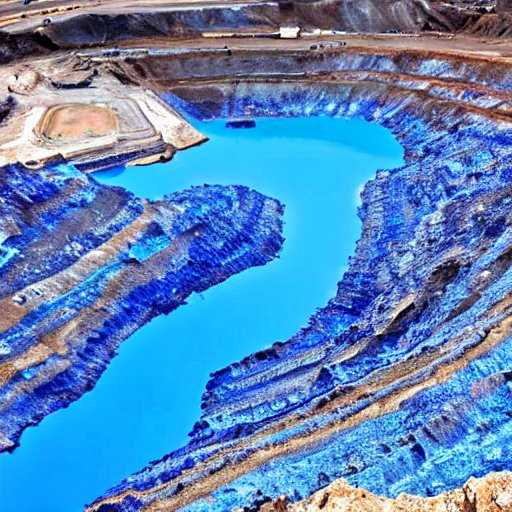 Cobalt blue mine