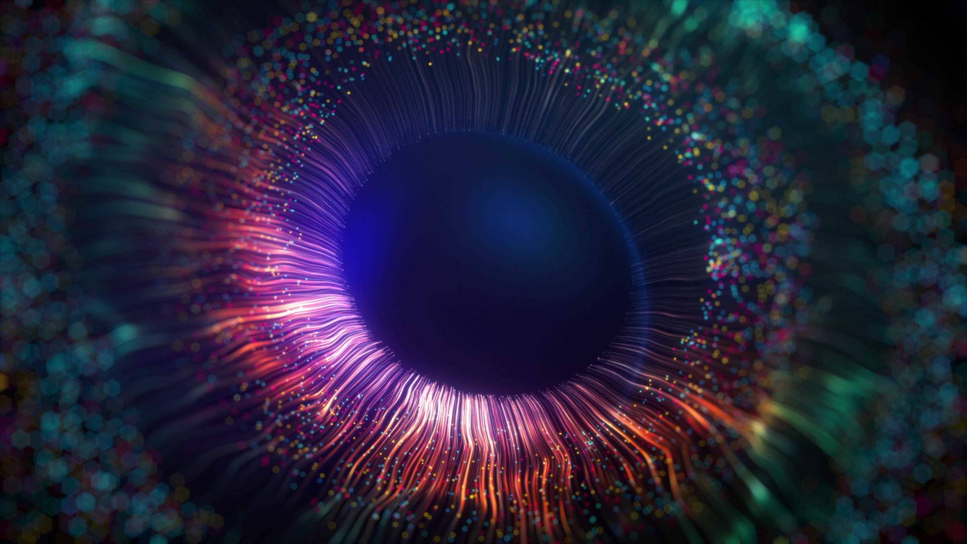 Human eye in futuristic style