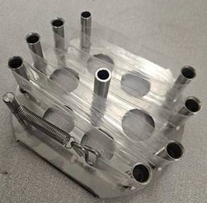 Lang SPMD festet på spindel