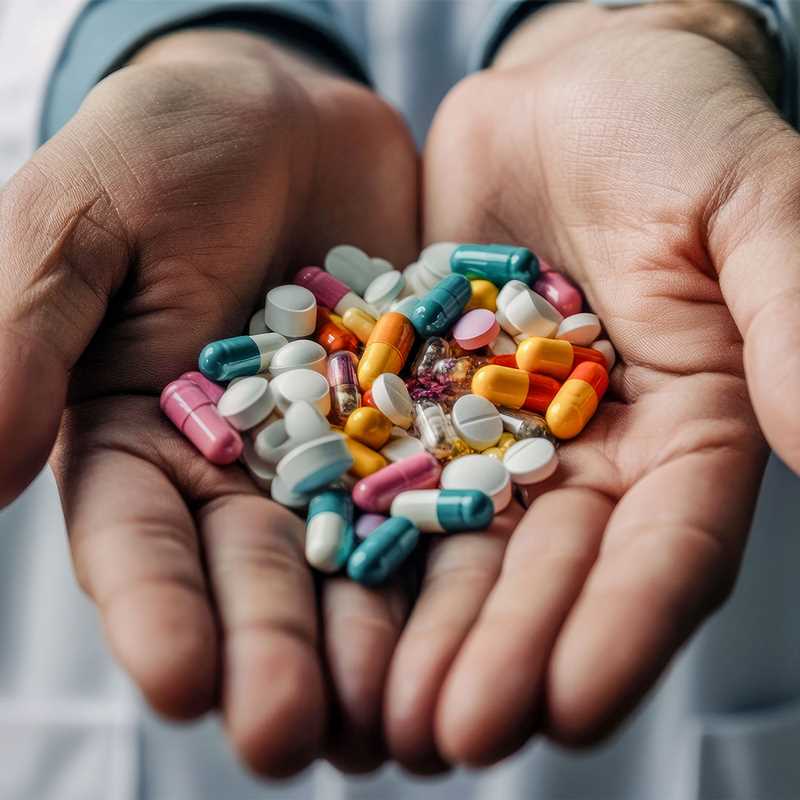 This image captures the essence of the pharmaceutical industry with a hand holding capsules, symbolizing production